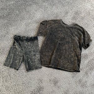T shirt and bike shorts set